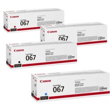 Canon CRG-067 / LBP631 / MF651CDW / MF655CDW / MF657CDW Toner Seti Tüm Renkler