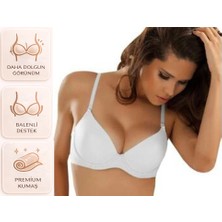 Bipamuk Kadın Iç Giyim 75 Beden Destekli Sütyen Toparlayıcı ve Dolgun Gösteren
