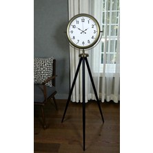 Eskitme Tripod Ayaklı Dekoratif Saat