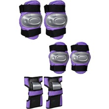 Feyza Design Mor Çocuk Koruyucu Seti, Kaykay, Bisiklet, Scooter, Paten Için Uygun