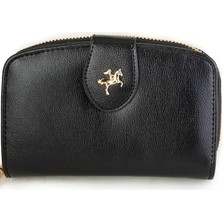 Nas Bag Kadın Çoklu Kart Bölmeli Cüzdan - Siyah