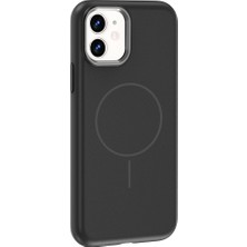 Gpack iPhone 11 Uyumlu Kılıf Edi Silikon M-Safe Şarj Özellikli Siyah