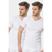Cacharel Türen Erkek Ribana V Yaka Fanila 2'li Paket