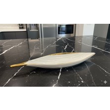 sembol Goldıes Kayık Servis Tabağı 40X10 cm