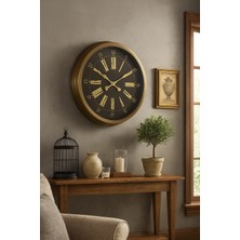 Zentime 60 cm Eskitme Vintage Duvar Saati