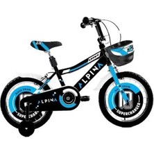 Feyza Design Çocuklar Için 16 Jant Siyah Mavi Bmx Bisiklet - Alpina M-Bmx-V