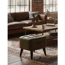 Maisonord Ottocase Nostaljik El Yapımı Kapitone Deri Puf