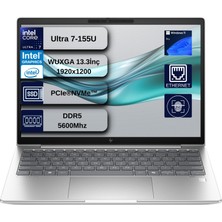 Hp Elitebook 630 G11 Wolfpro Intel ULTRA7-155U 24GB Ddr5 2tb SSD 13,3 Wuxga Windows 11 Pro Dizüstü Bilgisayar+ Mouse Hediyeli W9C0F2EAEX13