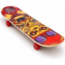 Feyza Design Ahşap Kaykay 80CM Zımparalı, 10 Yaş ve Üzeri Için Eğlence Aracı