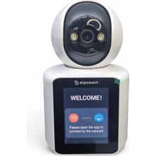 Alpsmart AS670 Akıllı Wifi Güvenlik Kamerası Kendinden Ekranlı Karşılıklı Sesli Görüşme