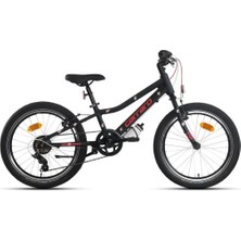 Feyza Design Çocuk Bisikleti 20 Jant 6 Vites Mat Siyah Kırmızı Red Eagle Erkek