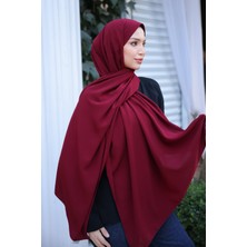 İmaj Butik Bordo Five Medine Ipeği Şal