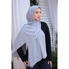 İmaj Butik Gri Five Medine Ipeği Şal