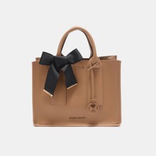 Black Ribbon Pure Mıdı Camel El Çantası