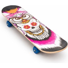 Feyza Design 80CM Ahşap Kaykay, Zımparalı, 10+ Yaş Için Eğlenceli Kaykay