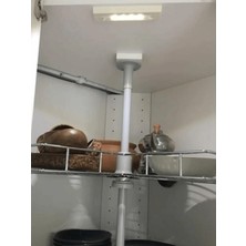 MegaVitrin Pilli Hareket Sensörlü Dolap Içi LED Aydınlatma - 4 Smd LED - Beyaz Işık - Mıknatıslı