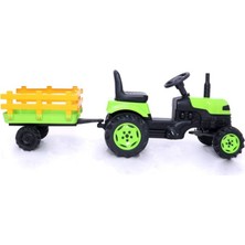 Feyza Design Çocuklar Için Pedallı Traktör ve Römorklu Oyuncak Seti