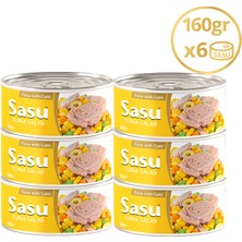 Sasu Mısırlı Ton Salata 6x160G Iri Parça