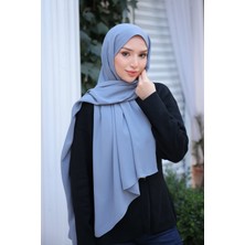 İmaj Butik Koyu Gri Five Medine Ipeği Şal