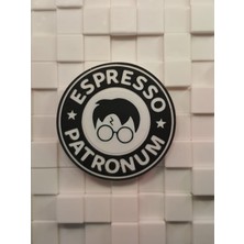 Sora Design Espresso Patronum Temalı Dekoratif Bardak Altlığı Masa Üstü Aksesuarı