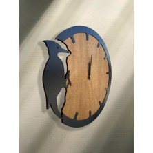 Good Time Dekoratif Ağaçkakan Duvar Saati 30 x 30 cm