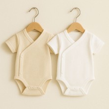 Babytex Kısa Kollu Kruvaze 2li Bebek Zıbın Body & Zıbın