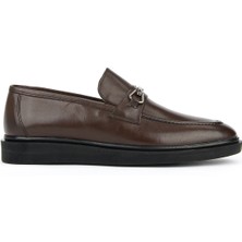 Ziya, Erkek Hakiki Deri Klasik Ayakkabı 161985Z1050 Kahve