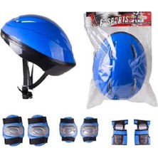 Feyza Design Çocuklar Için Renkli Spor Kask ve Koruyucu Seti, Güvenle Kullanılır