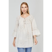 Home Store Kalp Kabartma Bluz