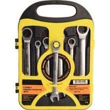 Rigour 7 Parça Cırcır Anahtar Kombine Anahtar Seti 8-19 mm Yüksek Kalite