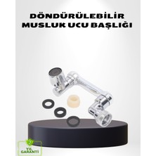 Mestore 1080° Dönebilen Musluk Ucu – Su Tasarruflu, Esnek ve 360° Çift Eksenli Başlık (Kopya)