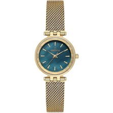 Essence Kol Saati – Yeşil Kadran, Altın Renk Çelik Kordon, 5 Atm