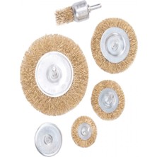 Rigour 6 Parça Saçaklı Çelik Tel Fırça Seti