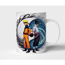 Uchiha Sasuke Uzumaki Naruto Anime Tasarım Kupa - Hediyelik Kupa - Baskılı Kupa