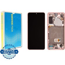 OEM Samsung G991 S21 LCD Ekran Kasalı Pempe Pink  -  Org. Kvk Servis Ürünüdür