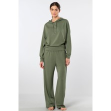 Türen Kadin Kapüsonlu Boru Paça Esofman Takimi