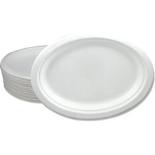 Kafem– Ekolojik Oval Karton Tabak– 26CM-25 Adet