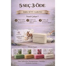 Sapovera Eşek Sütü Sabunu Doğal El Yapımı Cilt Bakımına Uygun