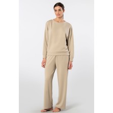 Türen Kadin Bisiklet Yaka Boru Paçali Esofman Takimi