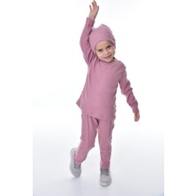 Buufuu Kız Çocuk Bereli Pamuk Uzun Kol Alt Üst Takım