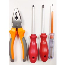 Rigour Makroyapı Pense Kontrol Kalemi Düz Yıldız Tornavida 4 Lü Set ve Uç - Kontrol Kalemi - 4 Ay