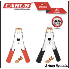 Carub Akü Maşası Profesyonel Kırmızı Siyah 2 Li