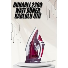 Mestore Modern Tasarım 2200W Dayanıklı Buharlı Seramik Kaplama Ütü