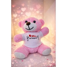 Seni Seviyorum Yazılı Pembe Peluş Ayı – Sevgiliye Romantik Hediye Oyuncak