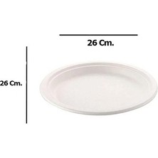 Roll-Up Şeylişeyler – Ekolojik Karton Tabak – 26 cm – 25 Adet