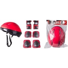 Top Rock Store Paten Koruyucu Set Dizlik Dirseklik Kasklı Set Bisiklet Koruyucu Set Scooter Koruyucu Set