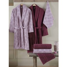 Sb Shopping Talya Bornoz Seti Mürdüm Bordo