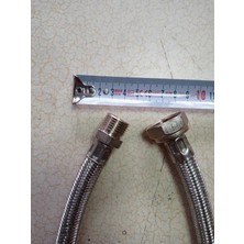 Diril Yapı Market 70 cm Kalın Çelik Örgülü Bağlantı Hortumu 1/2r*1/2n (25 Ad)