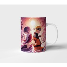 Uchiha Sasuke Uzumaki Naruto Anime Tasarım Kupa - Hediyelik Kupa - Baskılı Kupa