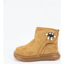 Aktaş Ayakkabı Çocuk Unisex Taba Su Geçirmez Içi Yünlü Işıklı Bantlı Bot